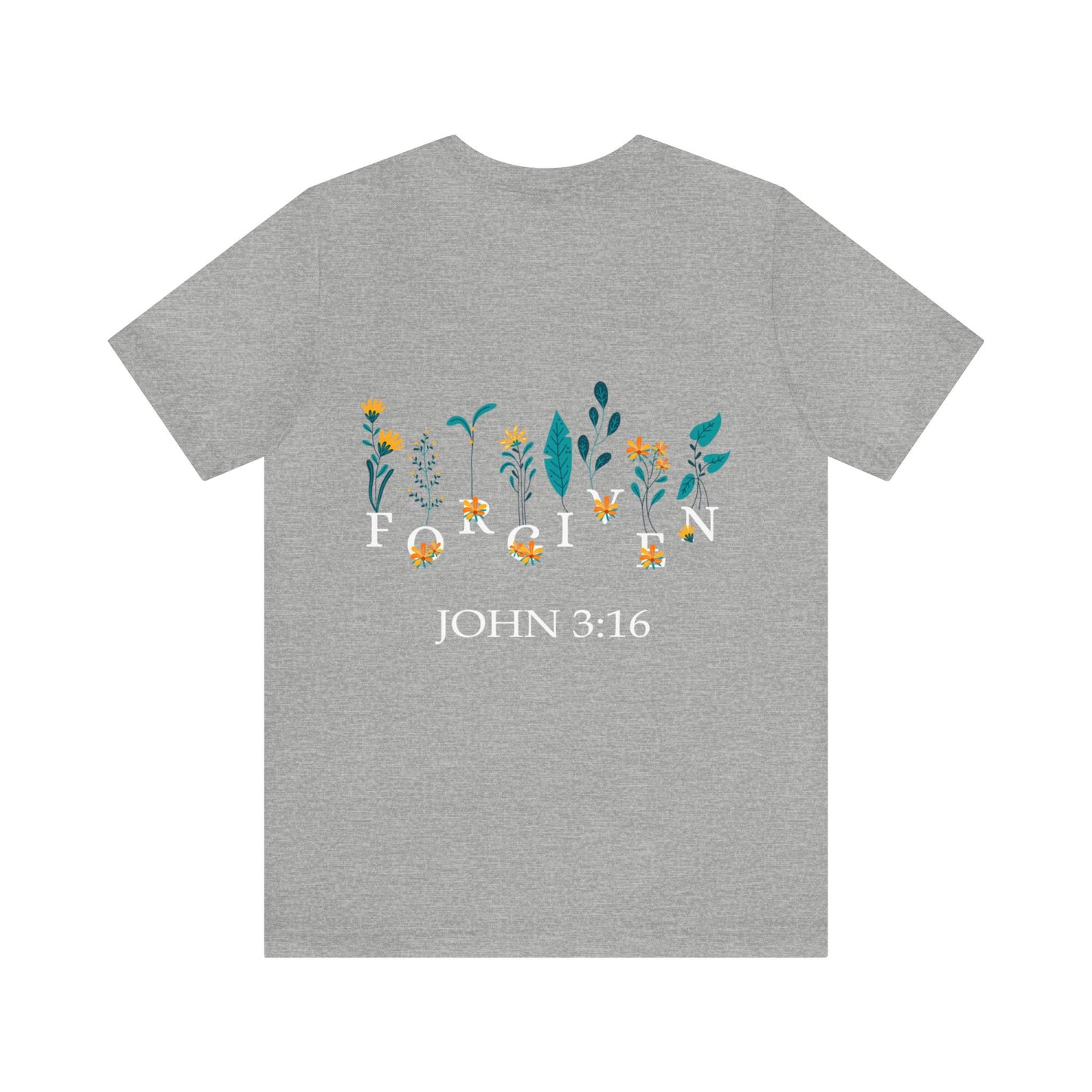 FORGIVEN JOHN 3:16 - Unisex Jersey Short Sleeve Tee