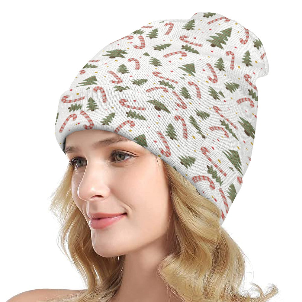 Full printed knitted hat