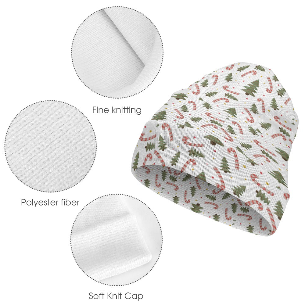 Full printed knitted hat