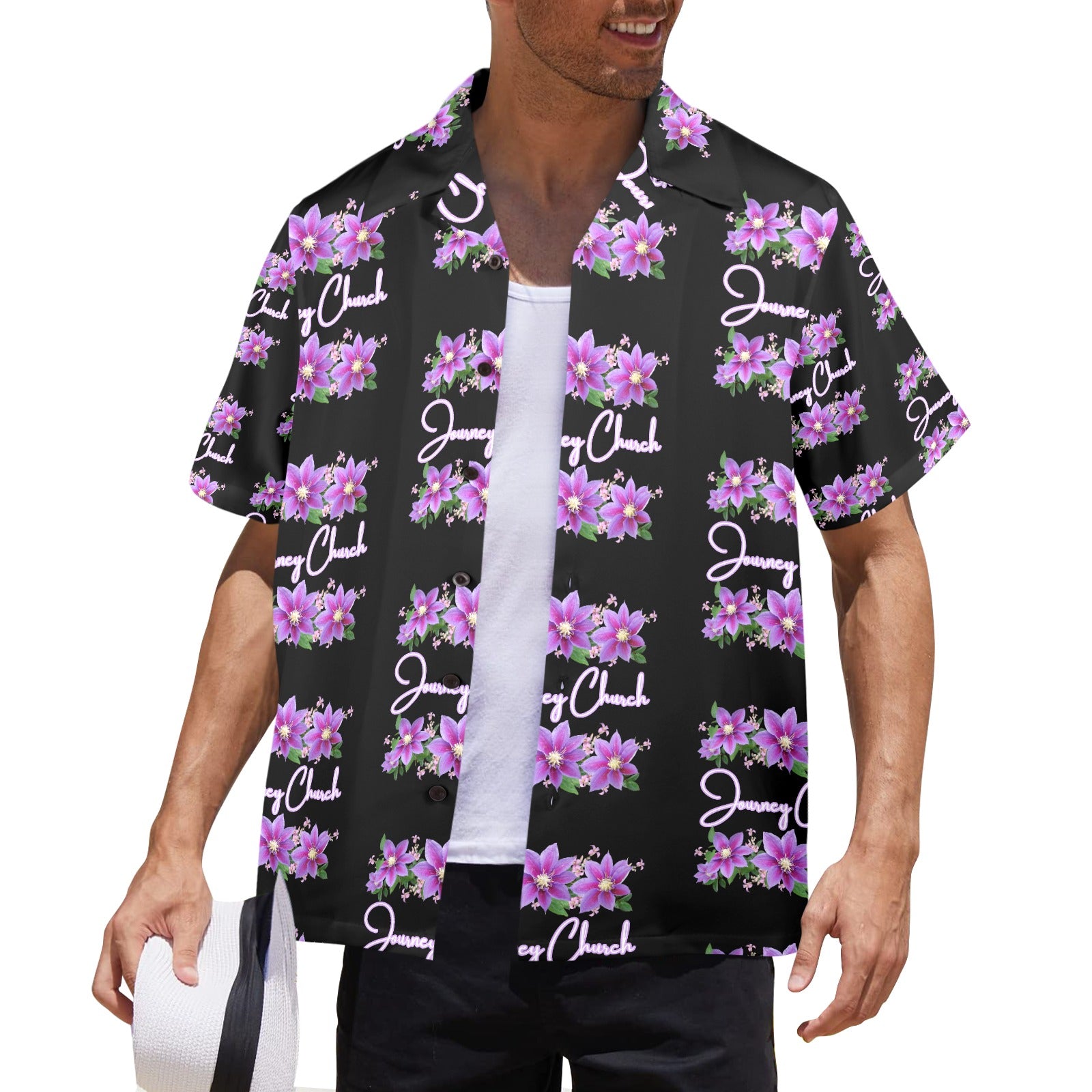 Men's All Over Print Journey Church Shirt Made In USA Ships to USA Only