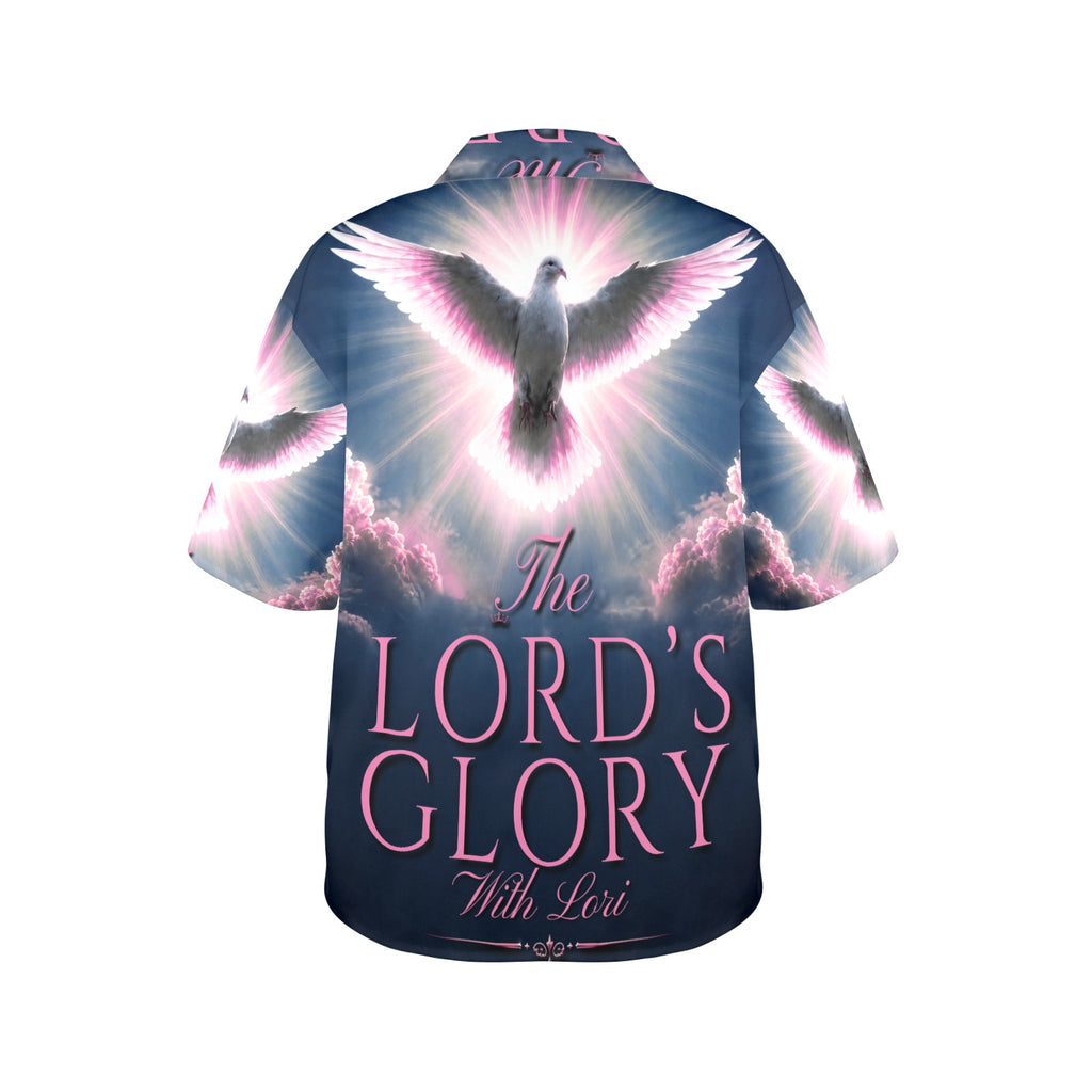 Lords Glory with Lori Women's All Over Print Hawaiian Shirt （Made in USA Ships to USA Only）