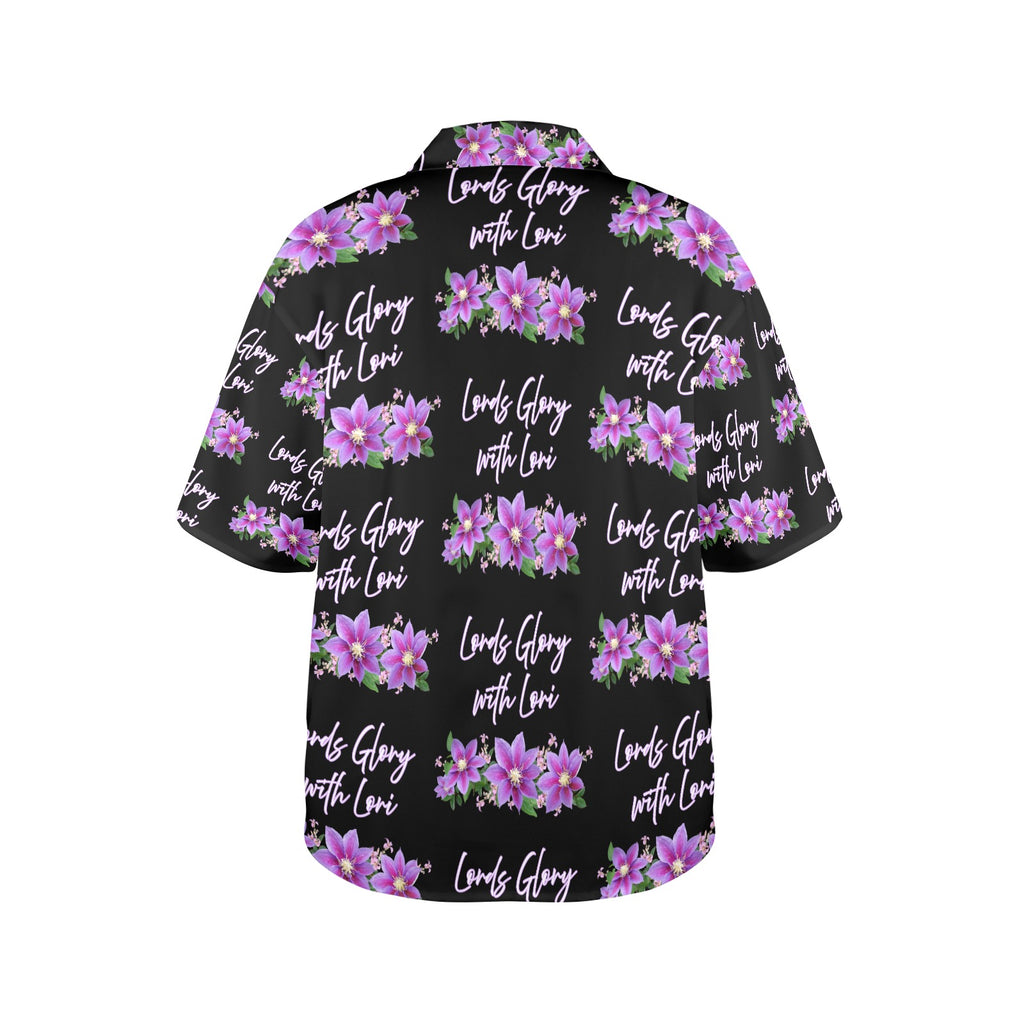 Lords Glory with Lori Women's All Over Print Hawaiian Shirt （Made in USA Ships to USA Only）