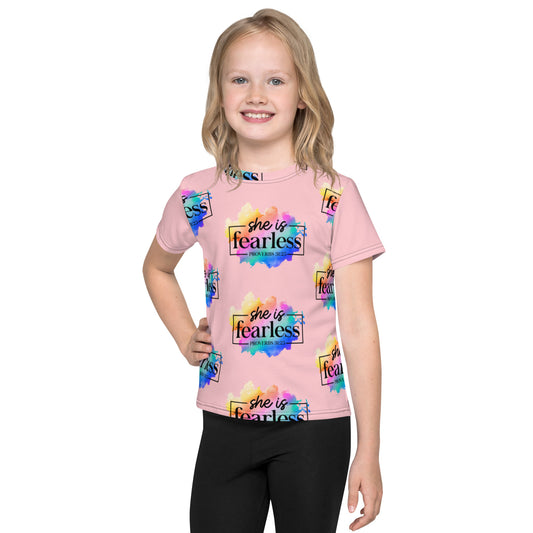 SHE IS FEARLESS - Kids crew neck t-shirt