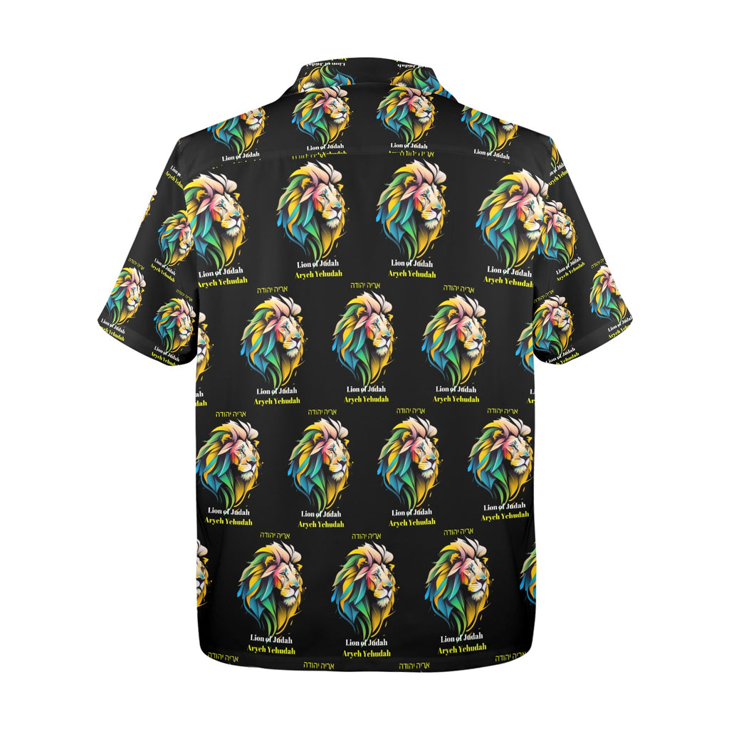 LION of Judah Men's All Over Print Shirt Made In USA Ships to USA Only