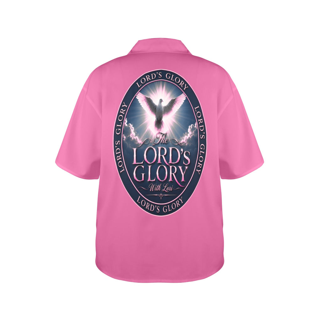 Lords Glory with Lori Women's All Over Print Hawaiian Shirt （Made in USA Ships to USA Only）