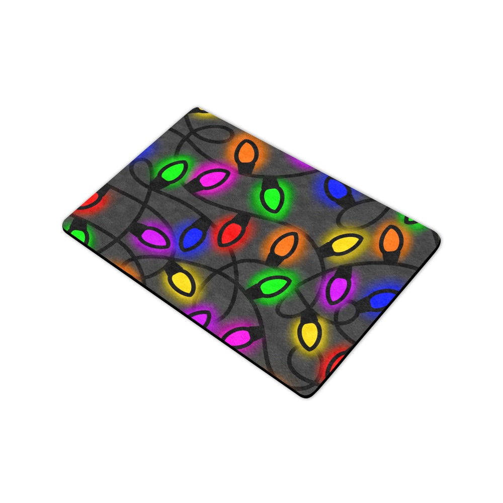 Christmas Lights Doormat 23.6"x15.7"  Made In QUEEN