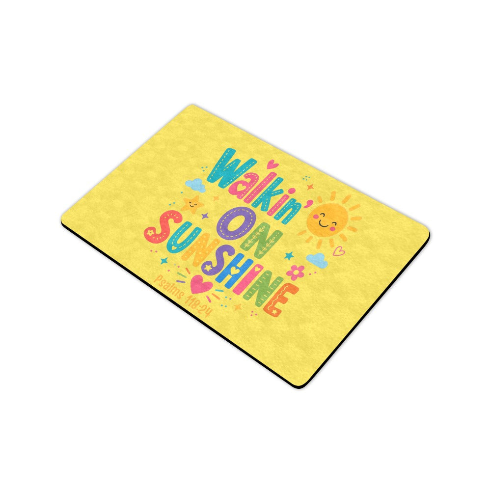Walking on Sunshine Doormat 23.6"x15.7"  Made In USA
