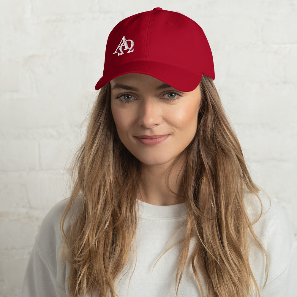 Alpha and Omega Jesus Cap Mom and Dad Hat