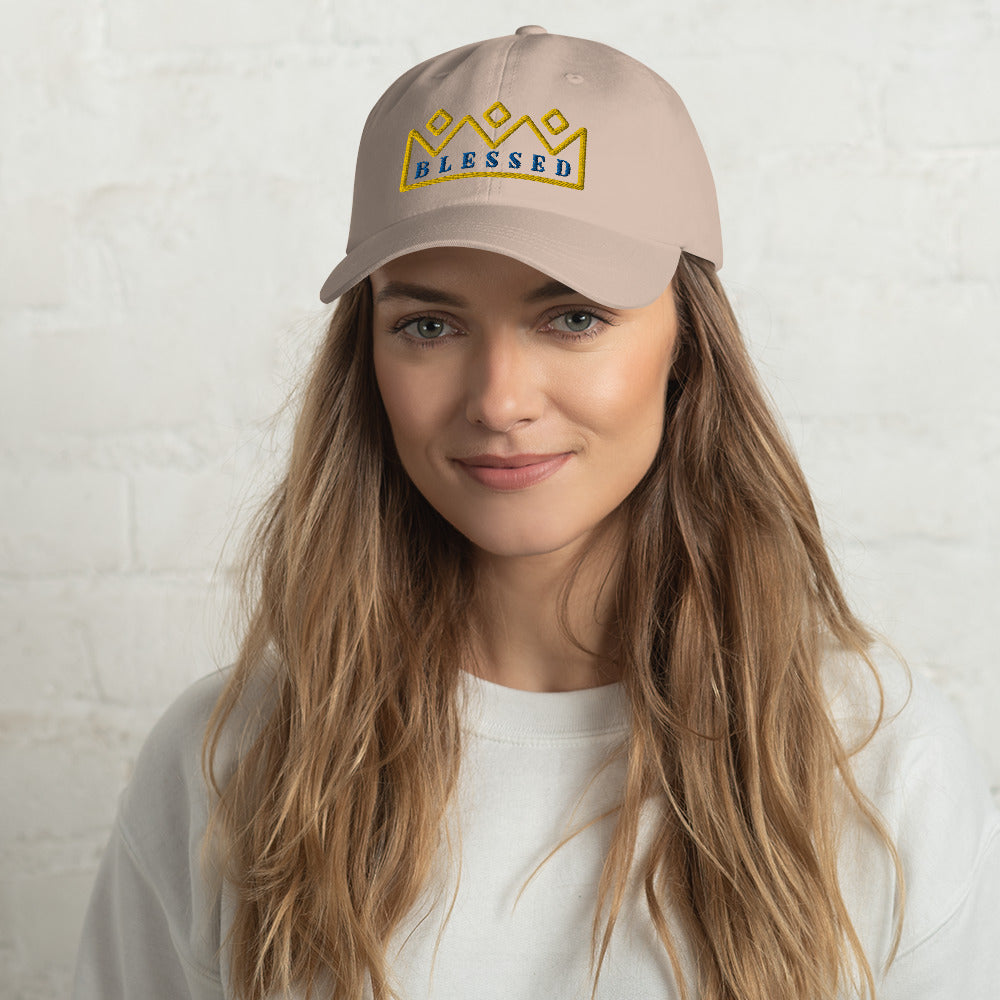 Blessed by a KING - Mom Dad and Kids Hat -