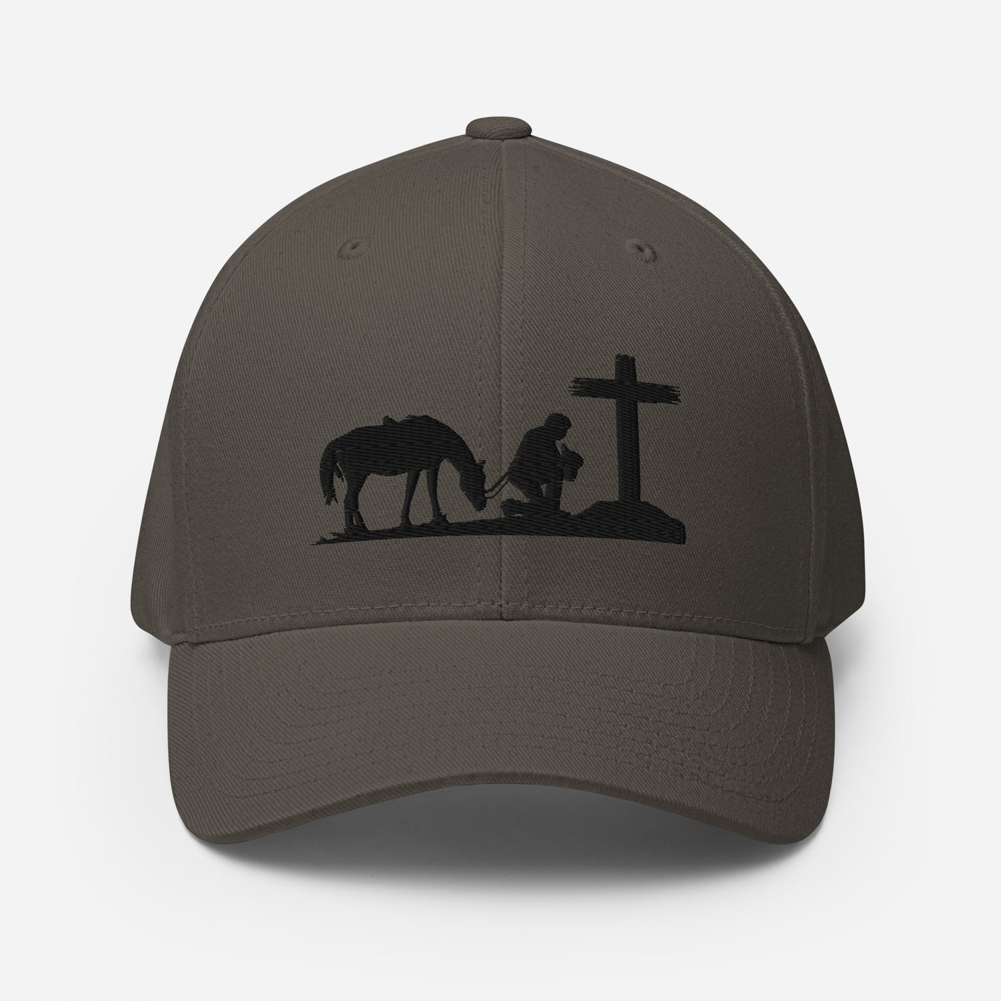 Cowboy Praying to GOD Structured Twill Cap