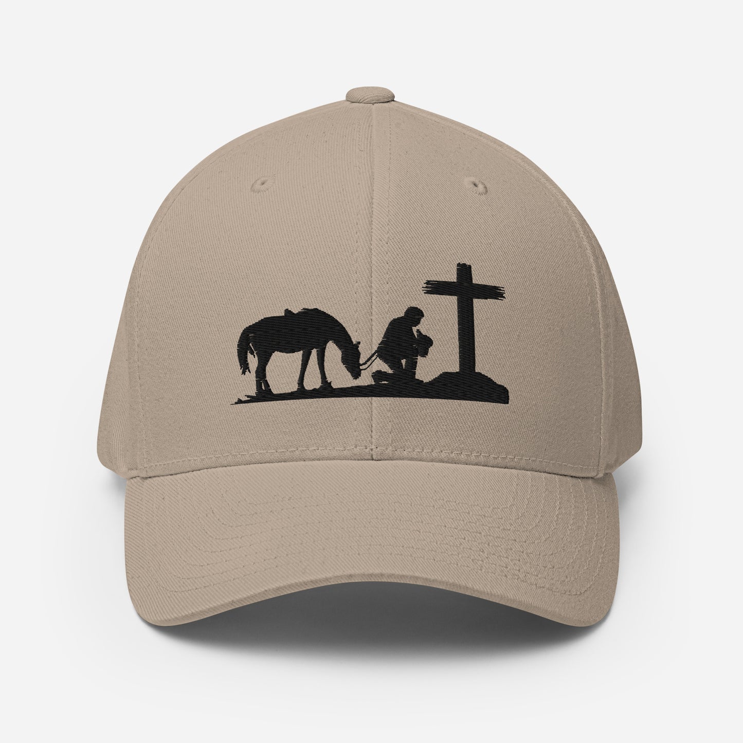 Cowboy Praying to GOD Structured Twill Cap