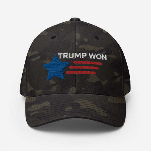 TRUMP WON 2020 Election Structured Twill Cap