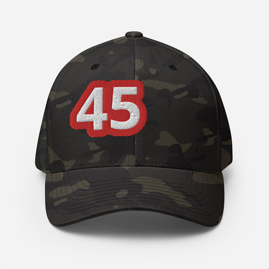 45 Donald John Trump / Printed on 4 Sides / Structured Twill Cap