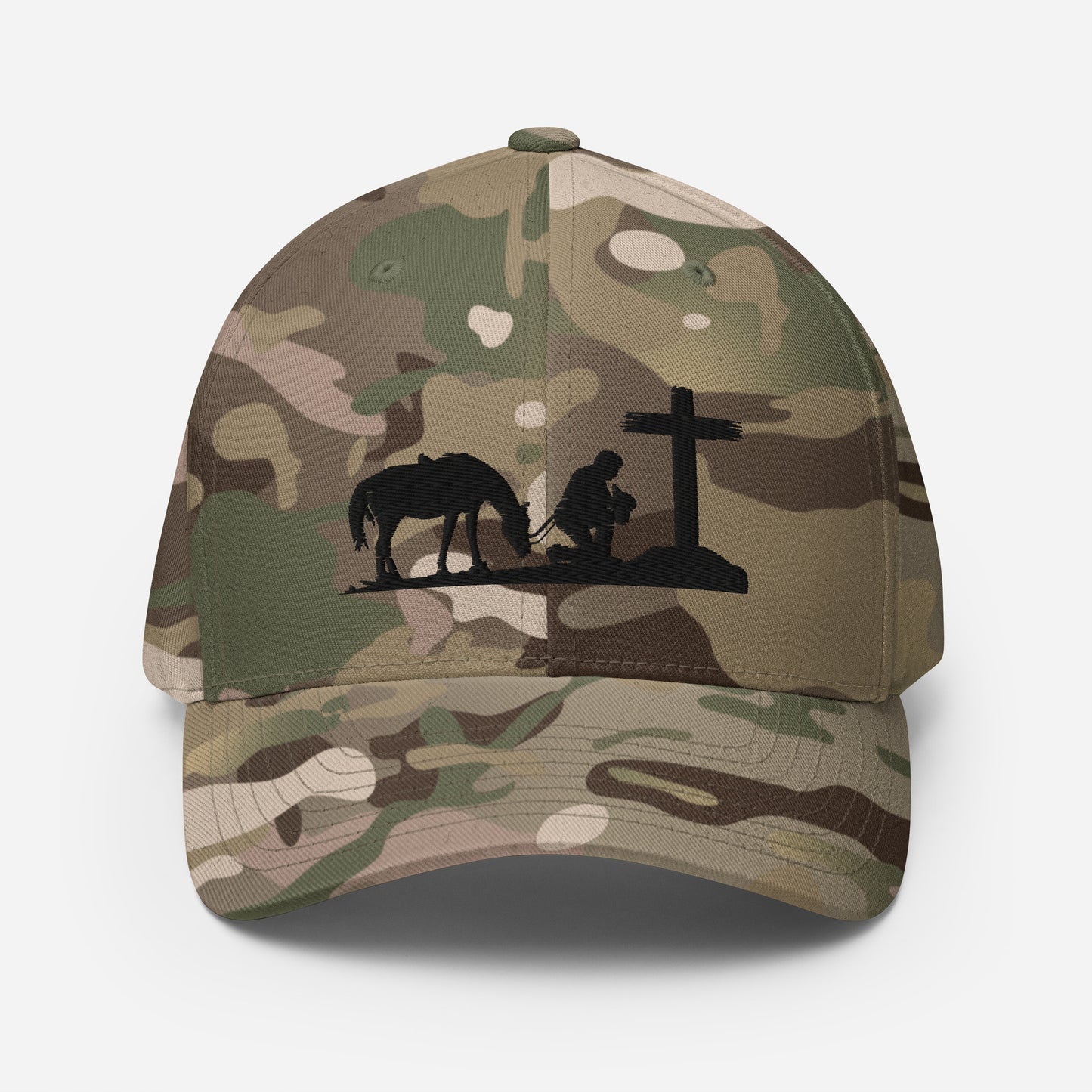 Cowboy Praying to GOD Structured Twill Cap