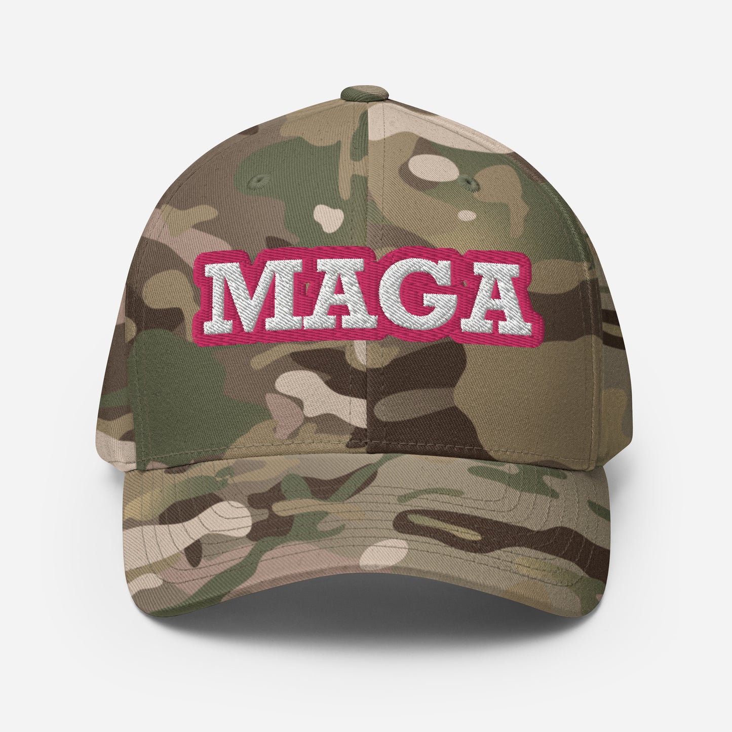 MAGA front TRUMP on Back Structured Twill Cap