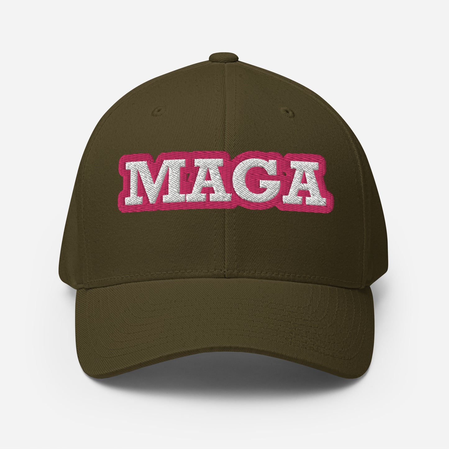 MAGA front TRUMP on Back Structured Twill Cap