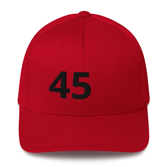 45 / 17 / Q / Embordered on 4 Sides - Structured Twill Cap