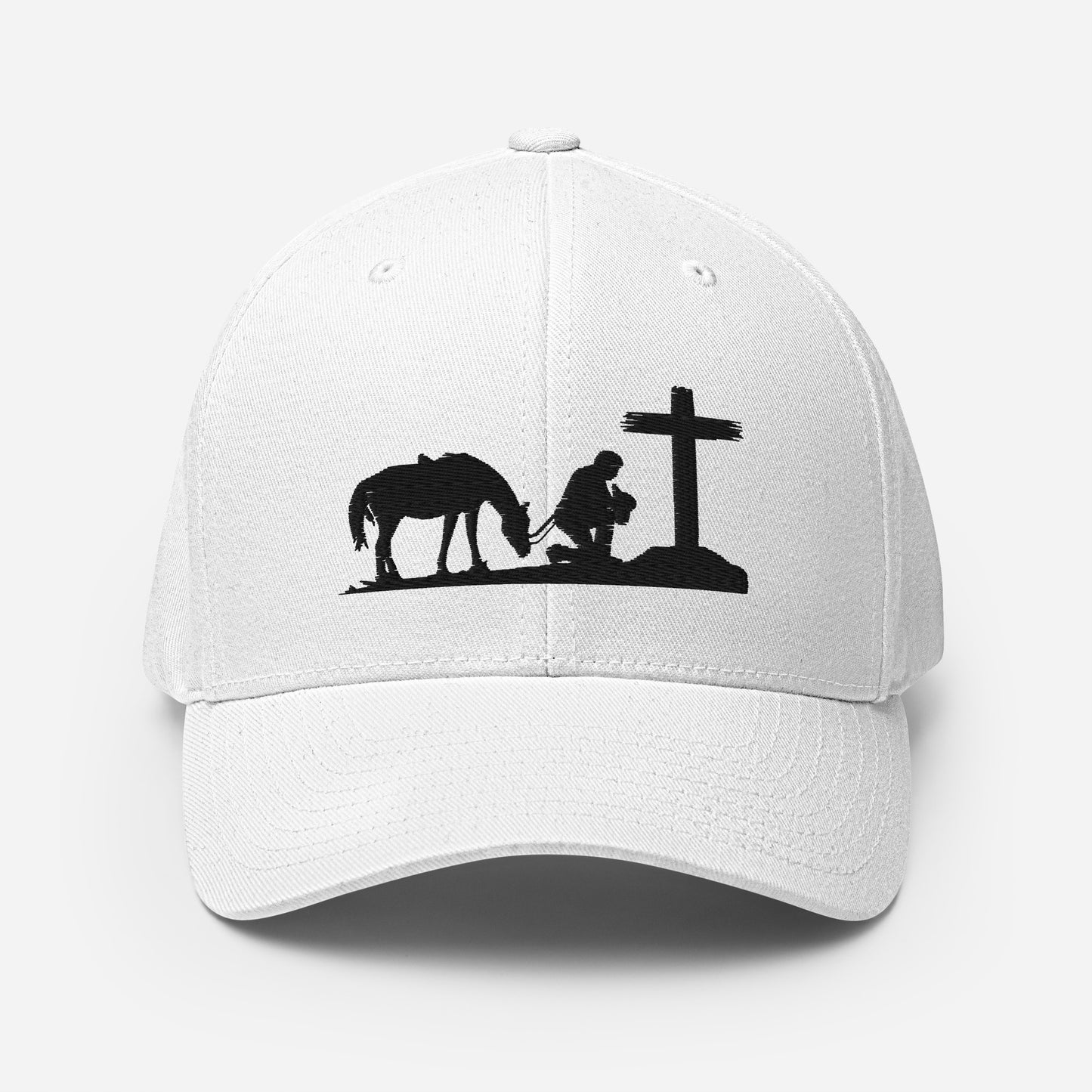 Cowboy Praying to GOD Structured Twill Cap