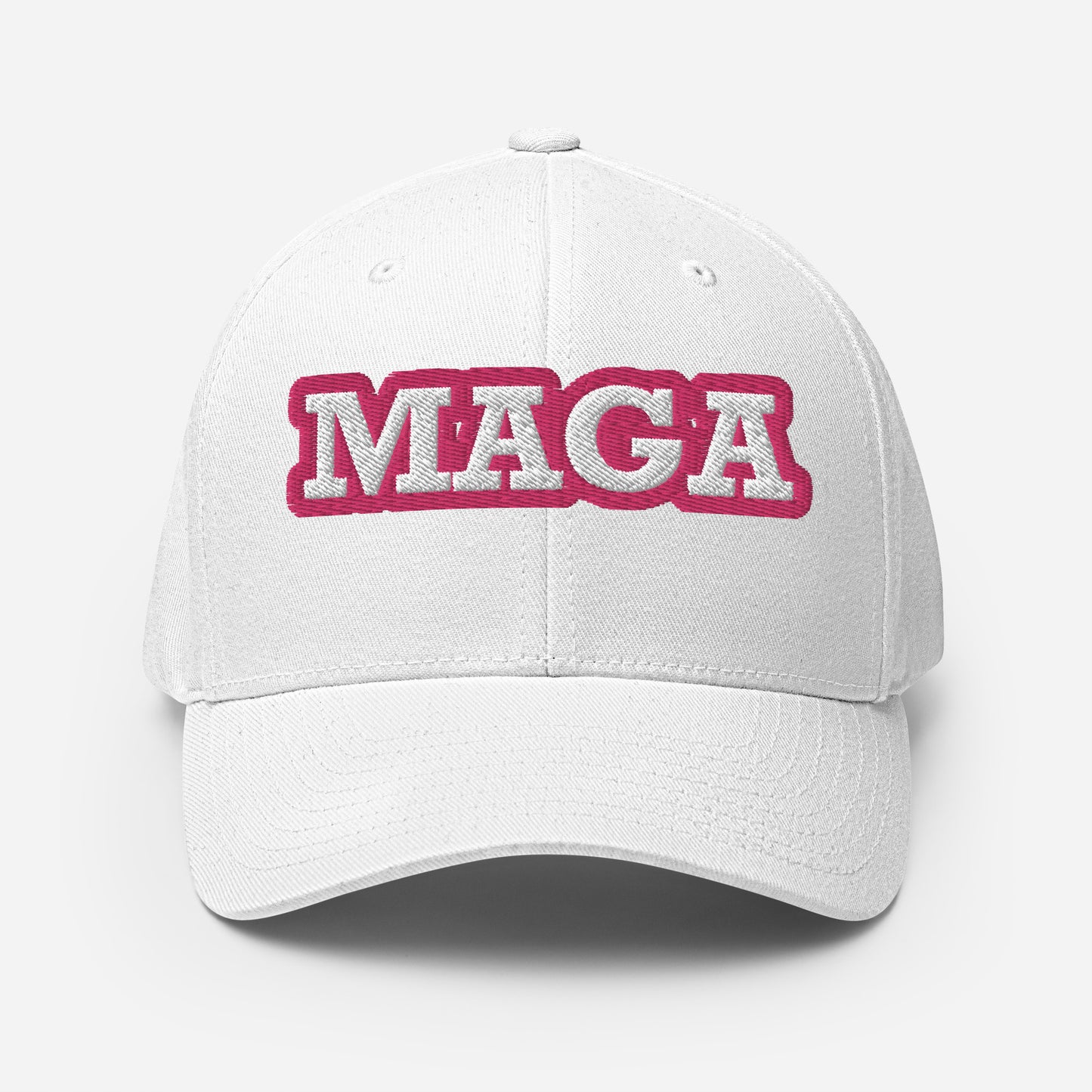 MAGA front TRUMP on Back Structured Twill Cap