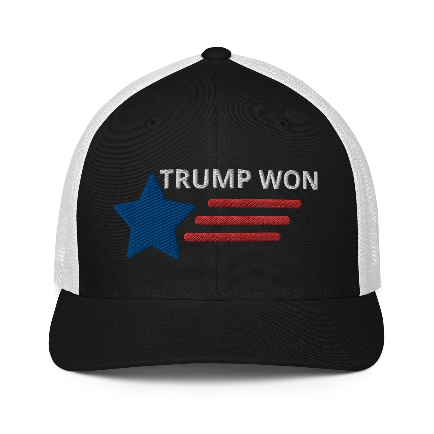 TRUMP WON 2020 Election Closed-back trucker cap