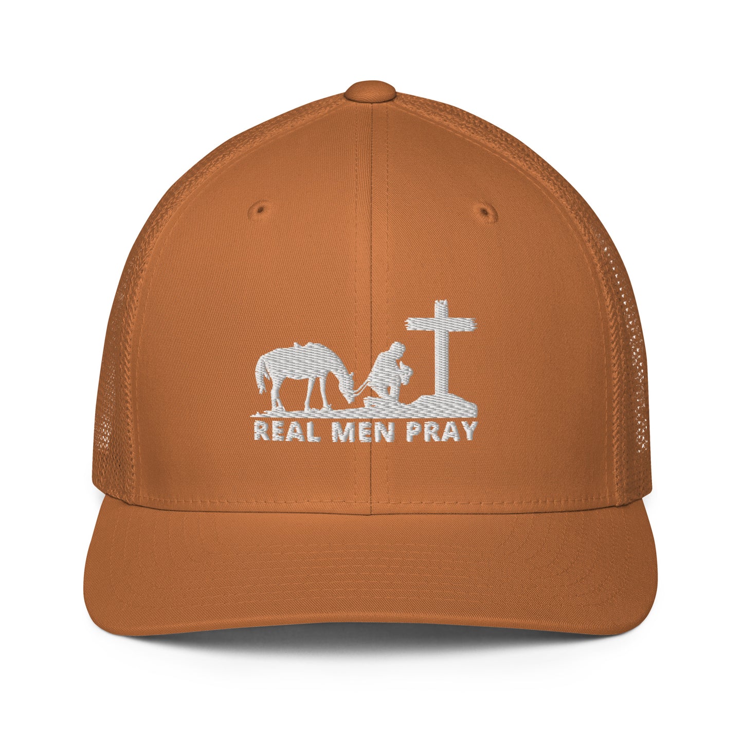 Real Men Pray to GOD - Closed-back trucker cap