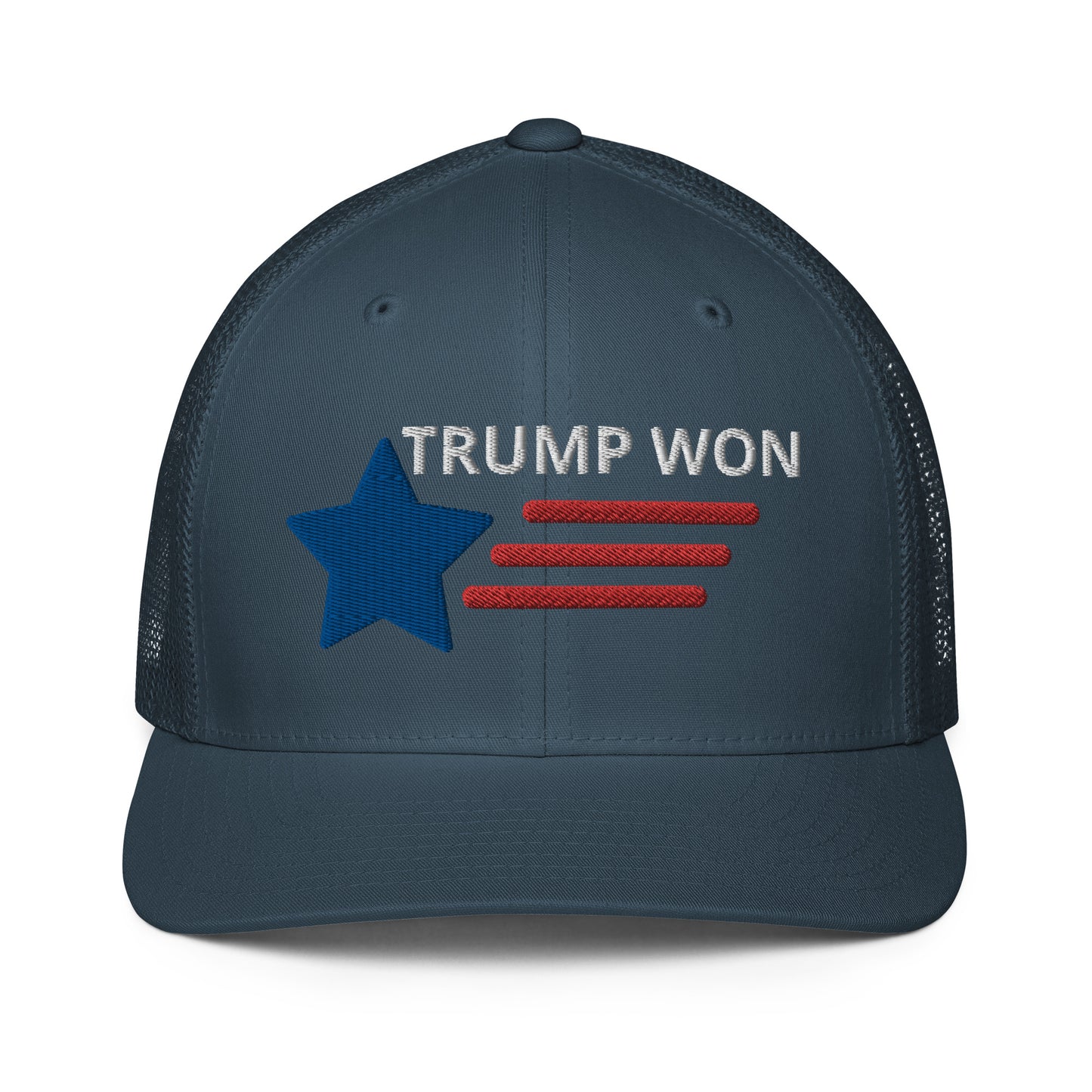 TRUMP WON 2020 Election Closed-back trucker cap