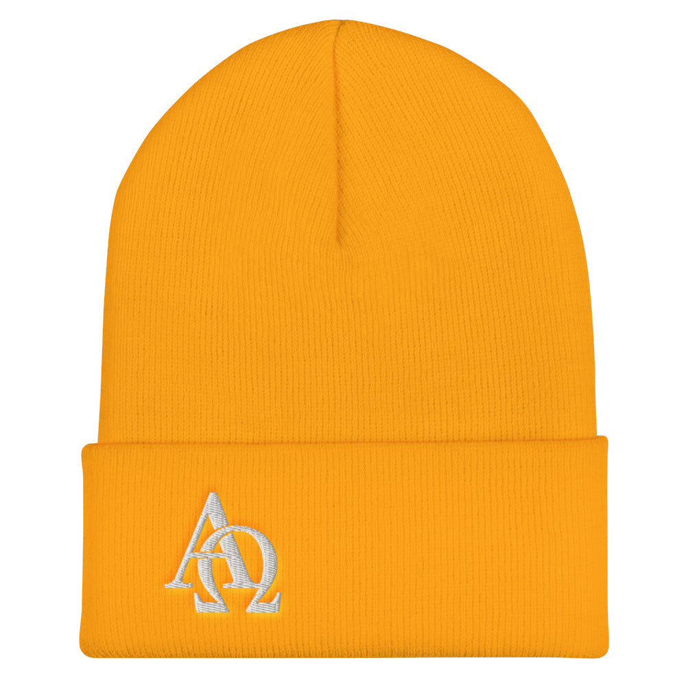 Alpha and Omega Jesus Cuffed Beanie