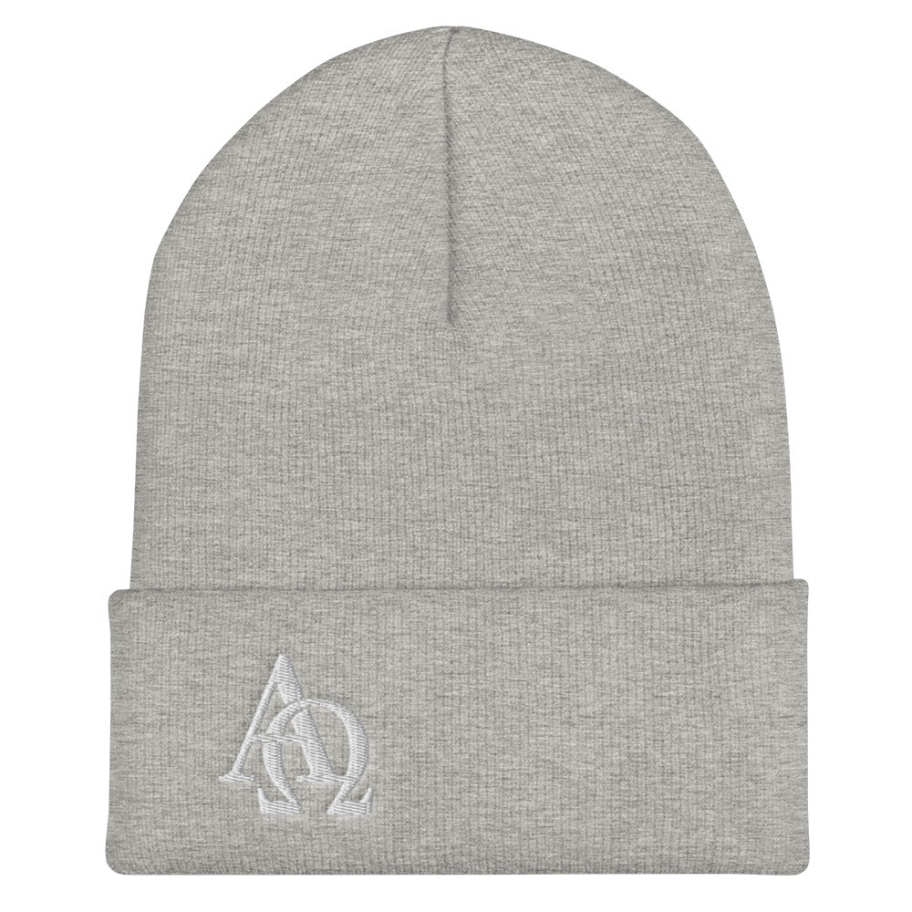 Alpha and Omega Jesus Cuffed Beanie