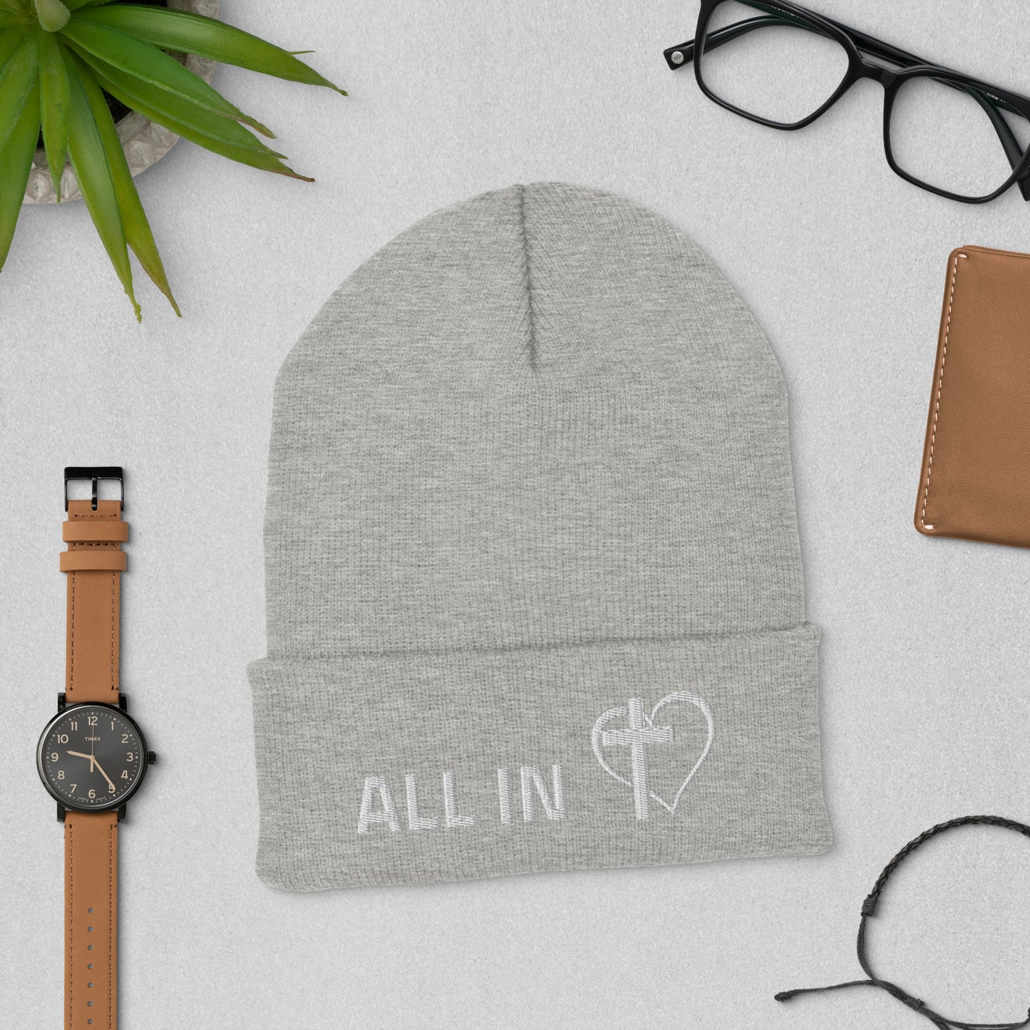 ALL IN with JESUS Christ - Cuffed Beanie