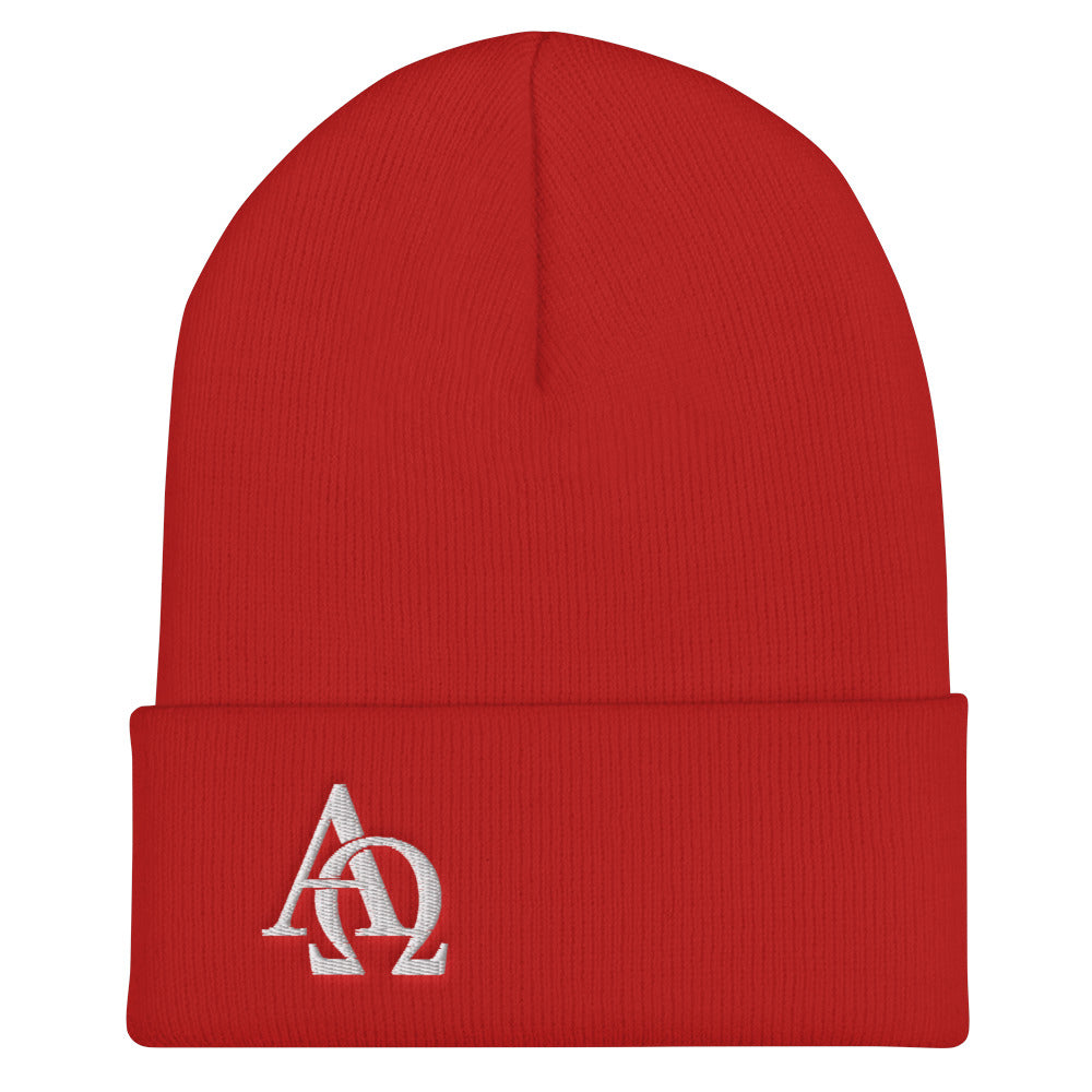 Alpha and Omega Jesus Cuffed Beanie