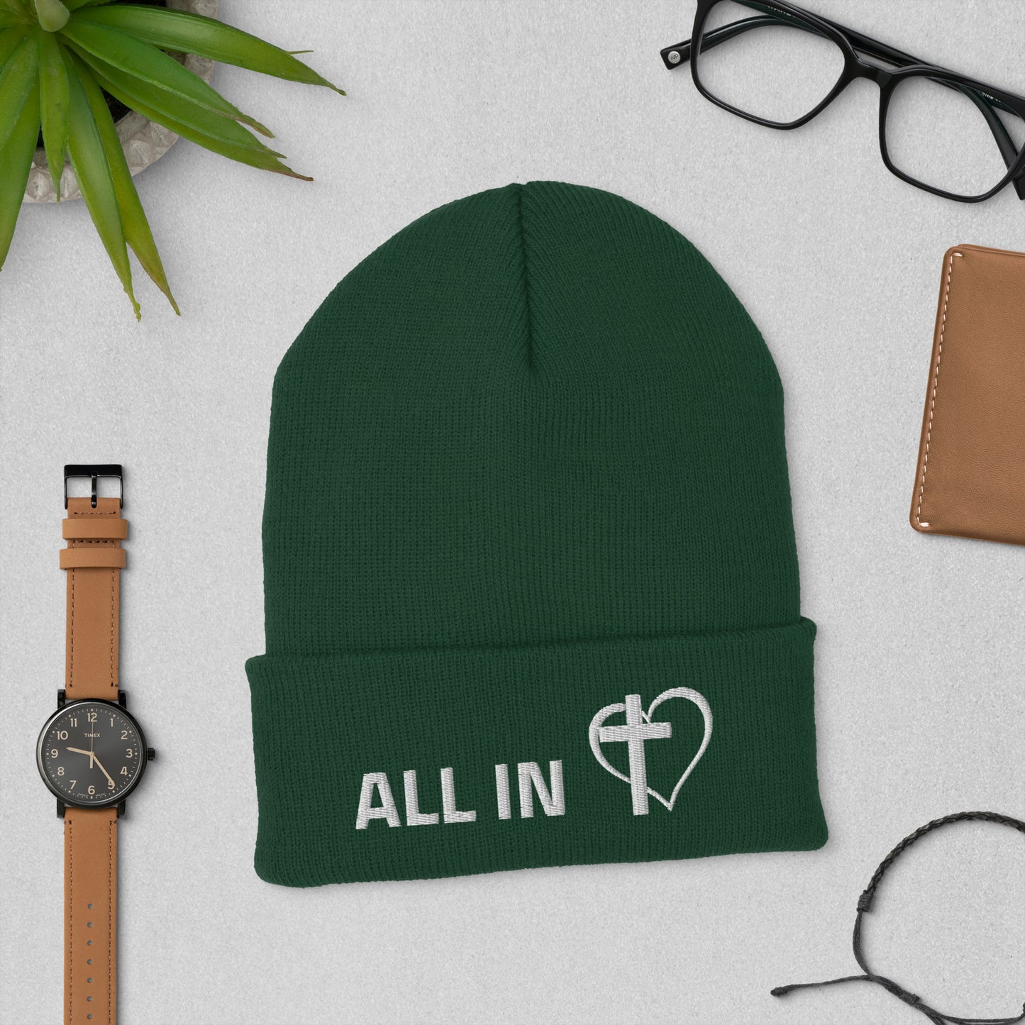 ALL IN with JESUS Christ - Cuffed Beanie