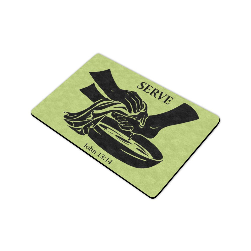 Serve John 13:14 - Doormat 23.6"x15.7"  Made In usa