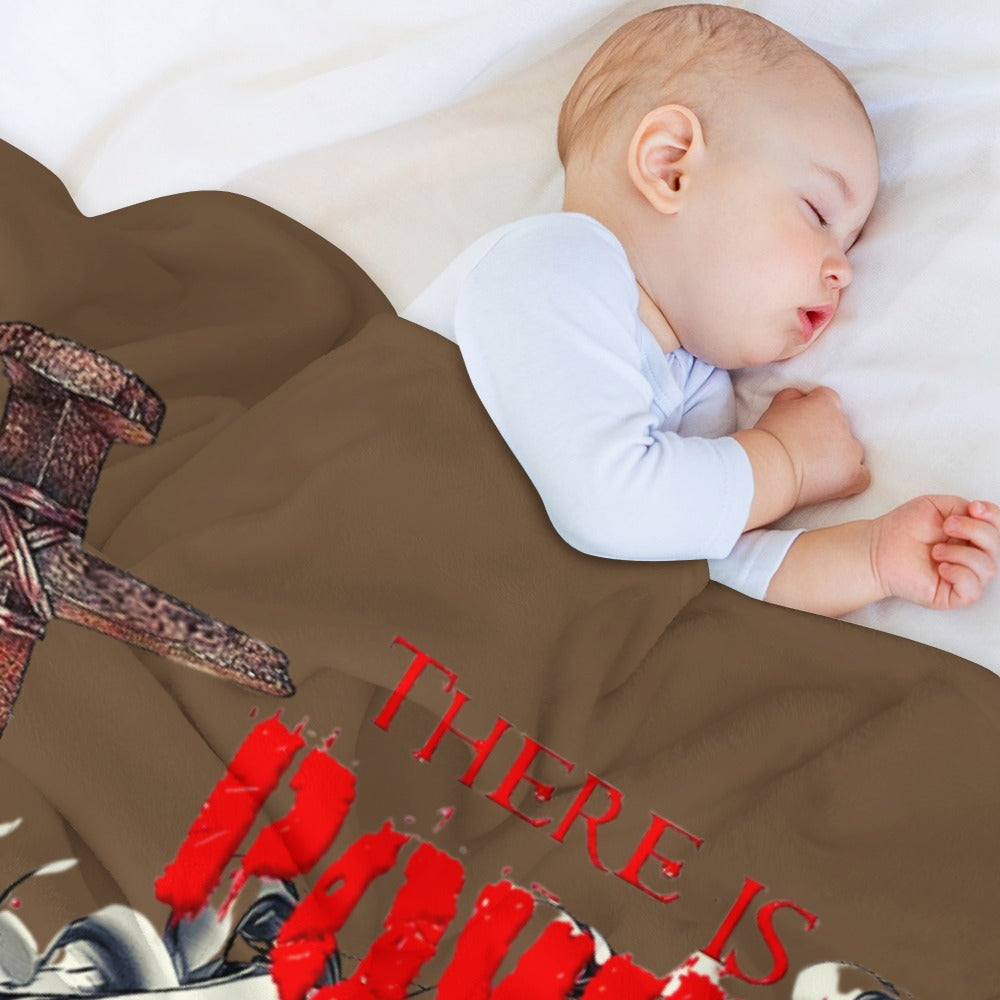 There's Power in the Blood of Jesus Custom super soft blanket Made in USA