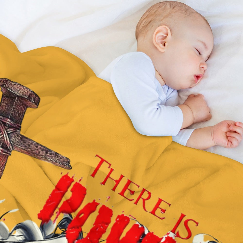 There's Power in the Blood of Jesus Custom super soft blanket Made in USA