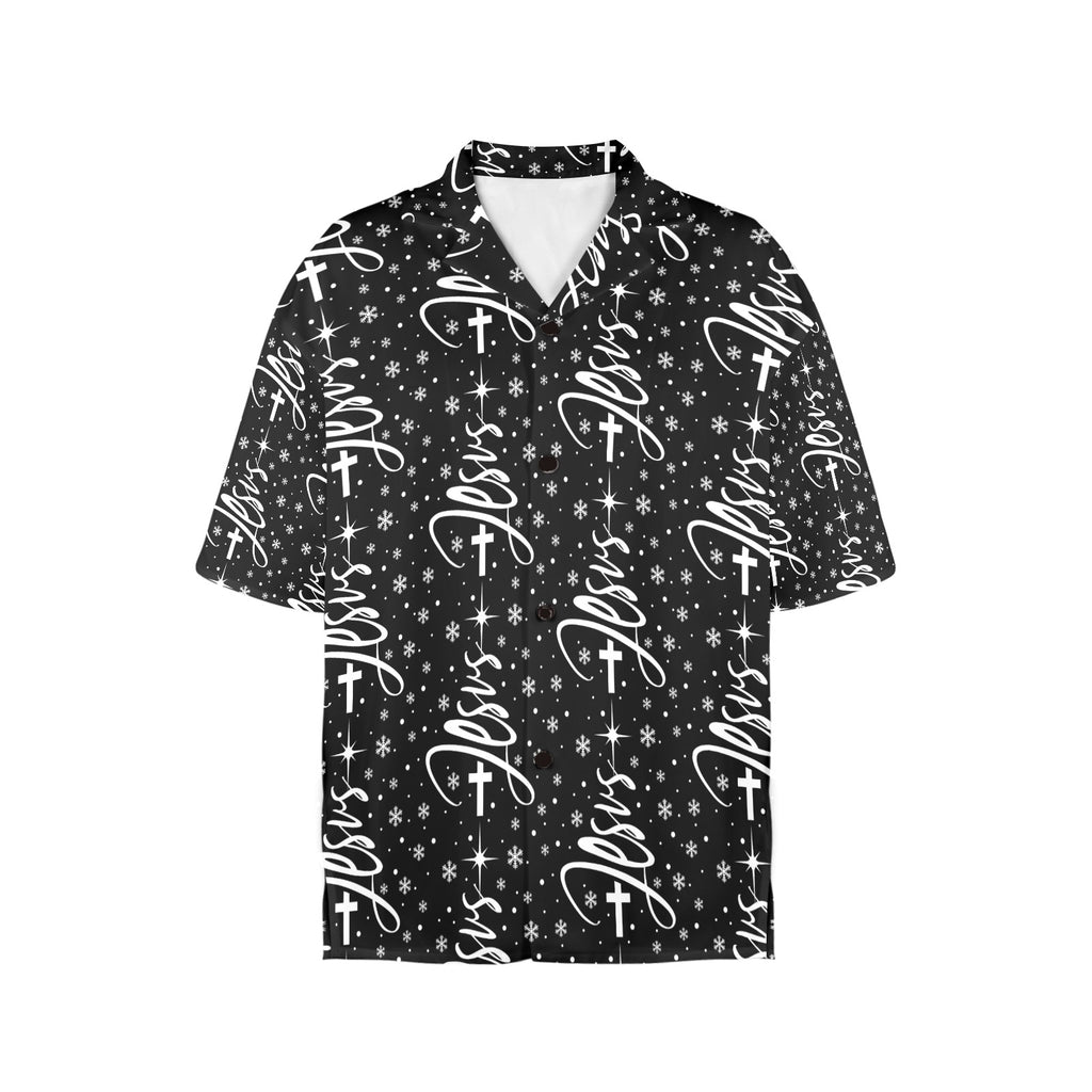 Women's All Over Print Christmas Jesus Shirt Made in USA