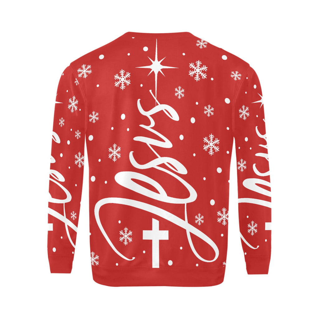 Christmas Jesus Men's crew neck sweatshirt Made in USA