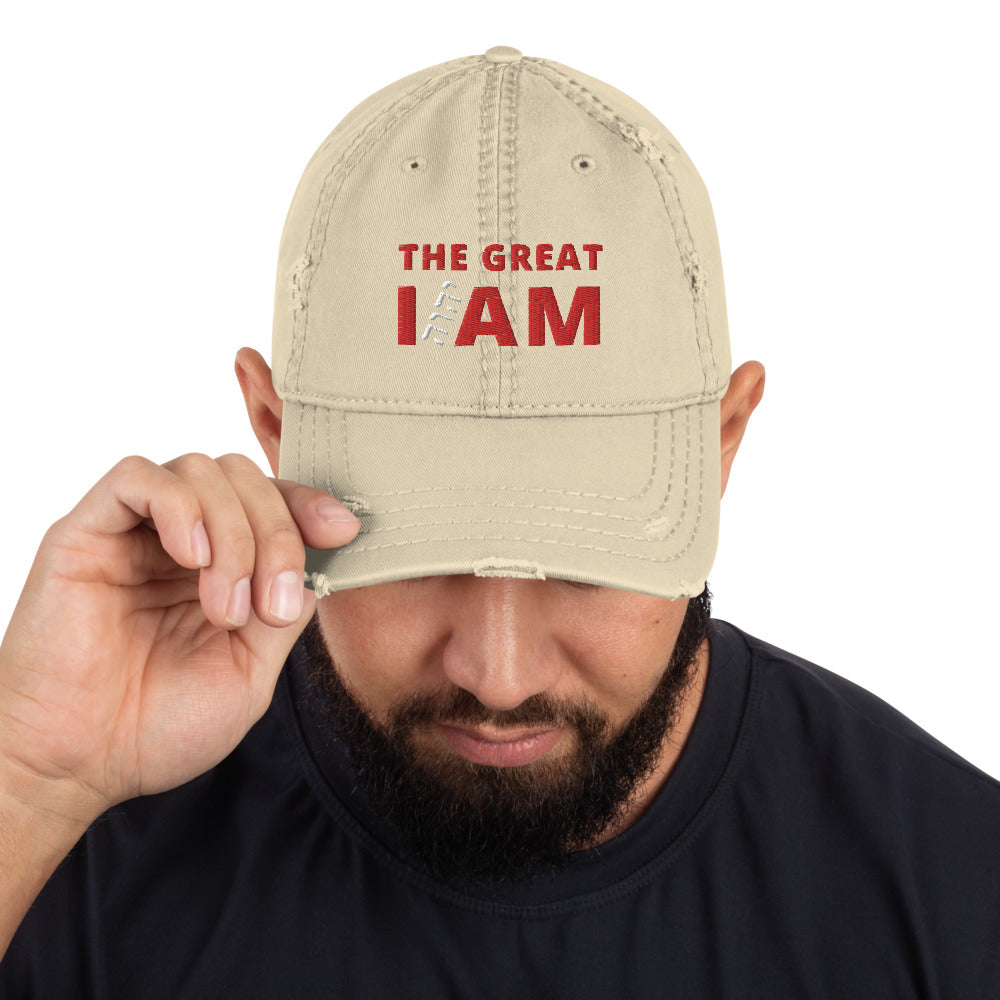 The Great I AM - Distressed Dad Hat