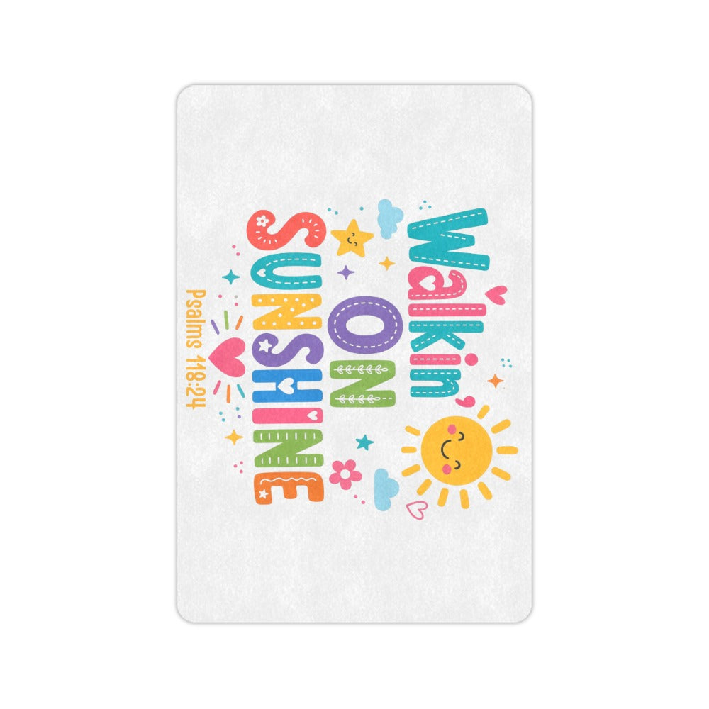 Walking on Sunshine Doormat 23.6"x15.7"  Made In USA