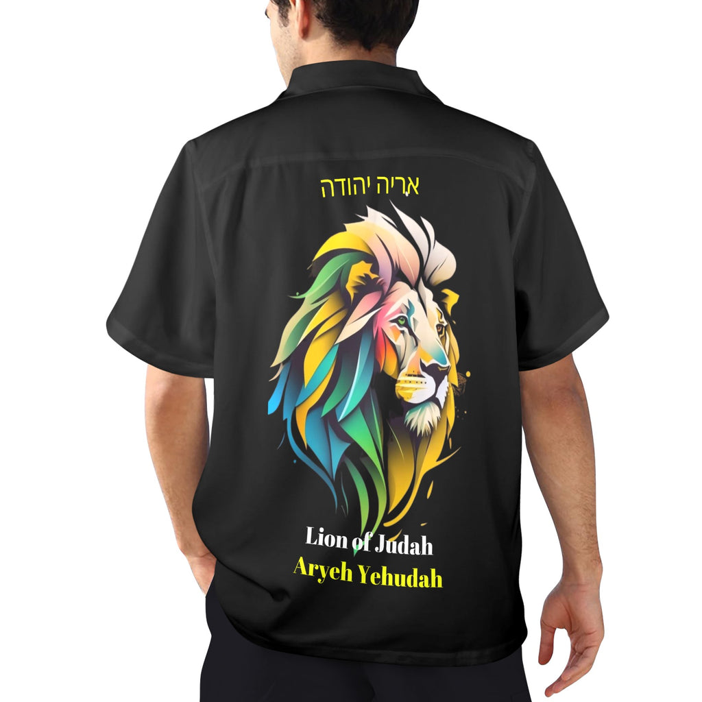 LION of Judah Men's All Over Print Shirt Made In USA Ships to USA Only