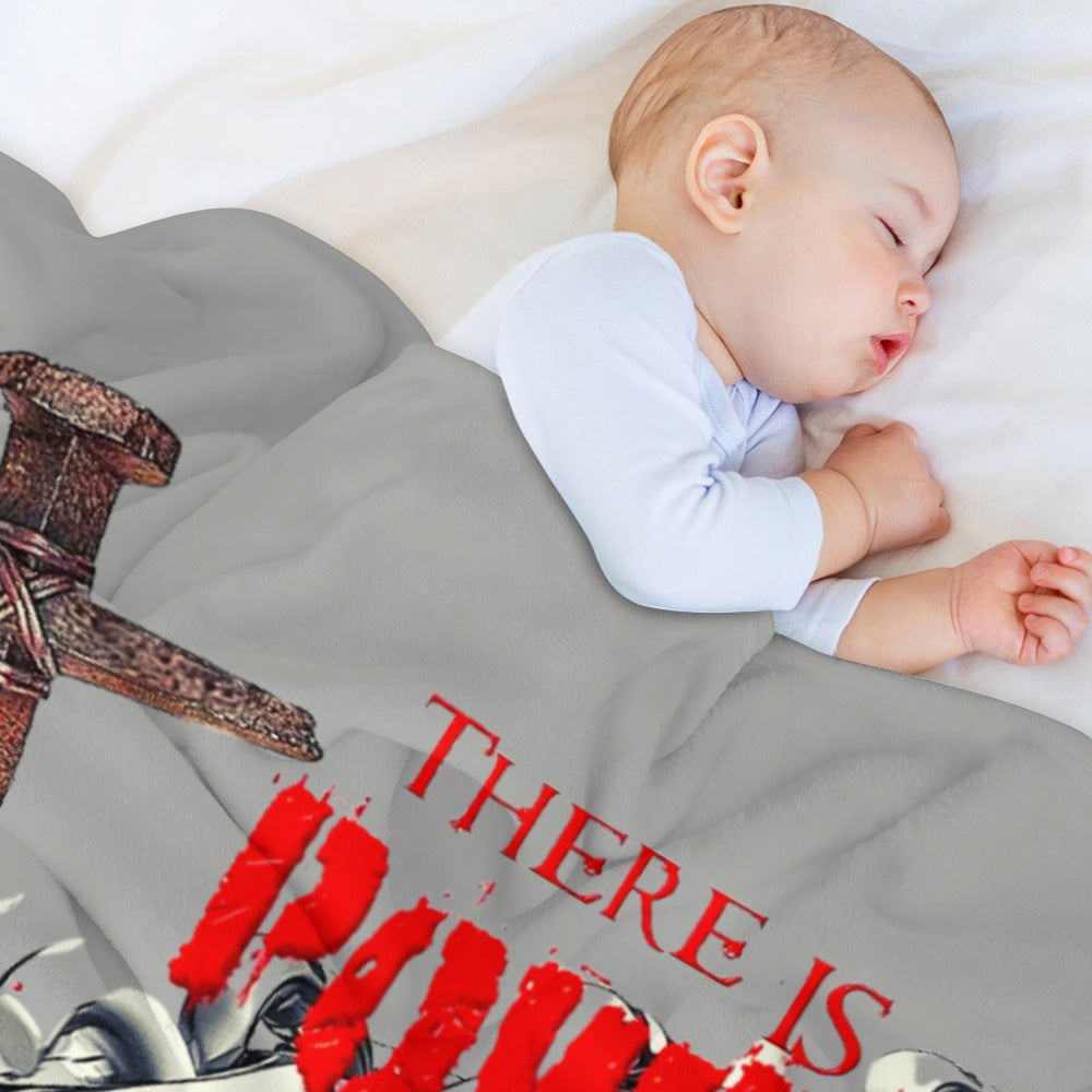 There's Power in the Blood of Jesus Custom super soft blanket Made in USA