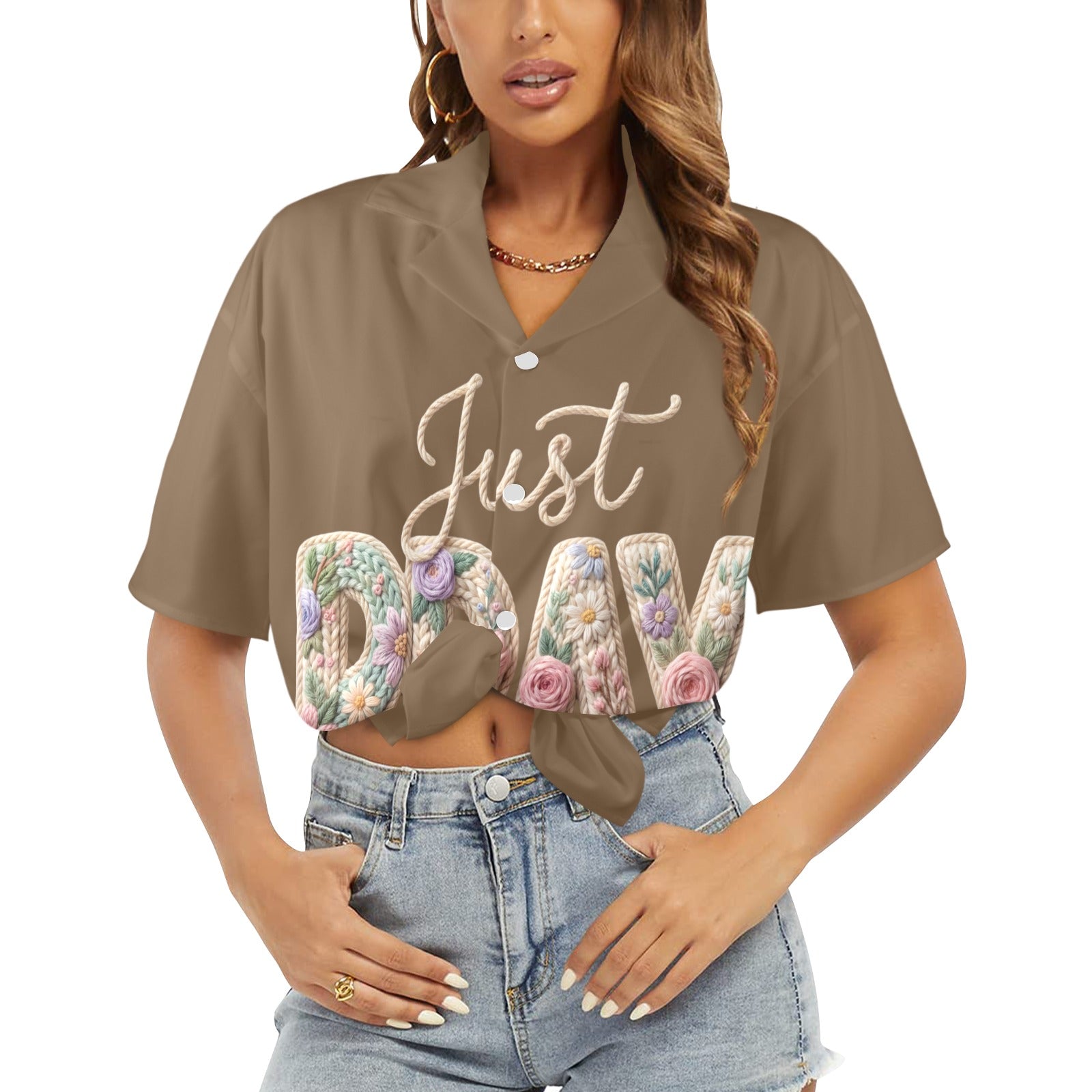 Just Pray Women's All Over Print Shirt （Made in USA，Ships to USA Only）Free Shipping