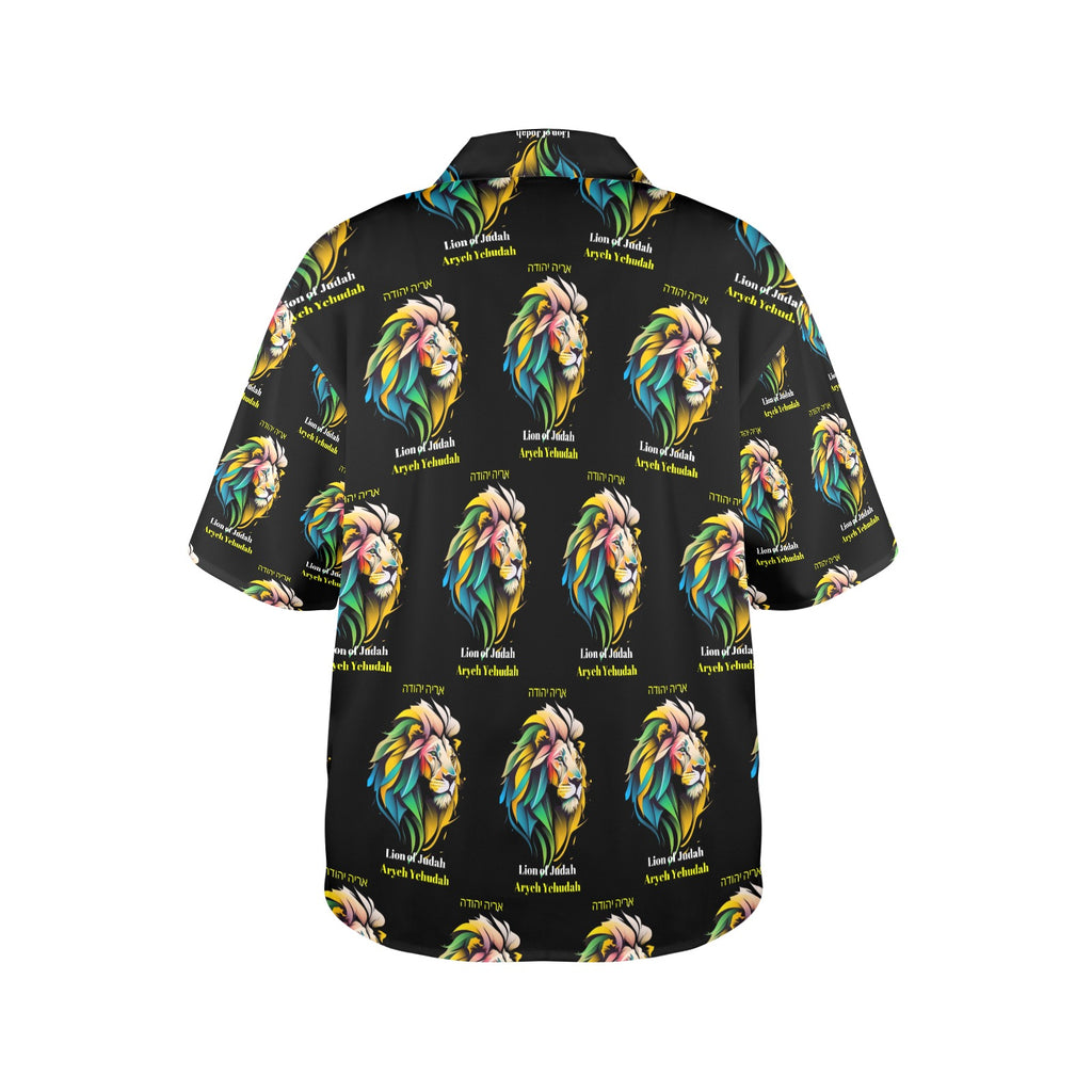 Lion of Judah Women's All Over Print Shirt （Made in USA，Ships to USA Only）