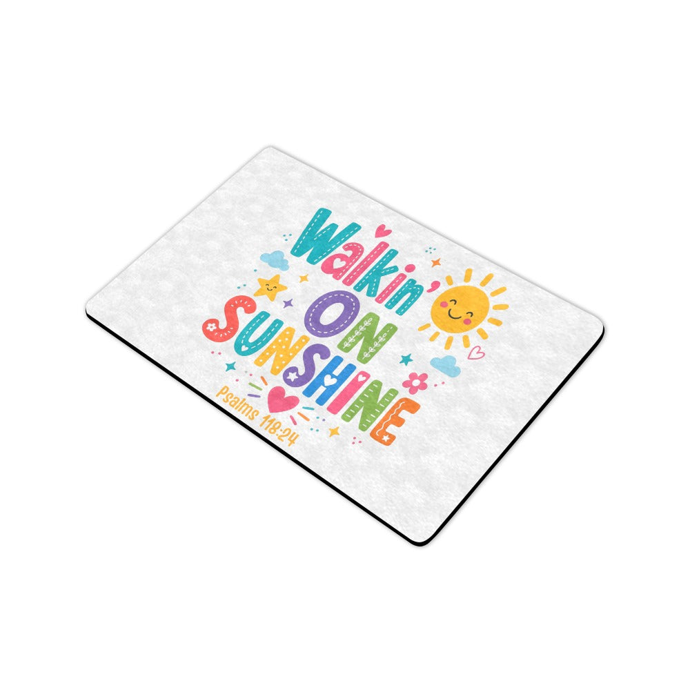Walking on Sunshine Doormat 23.6"x15.7"  Made In USA