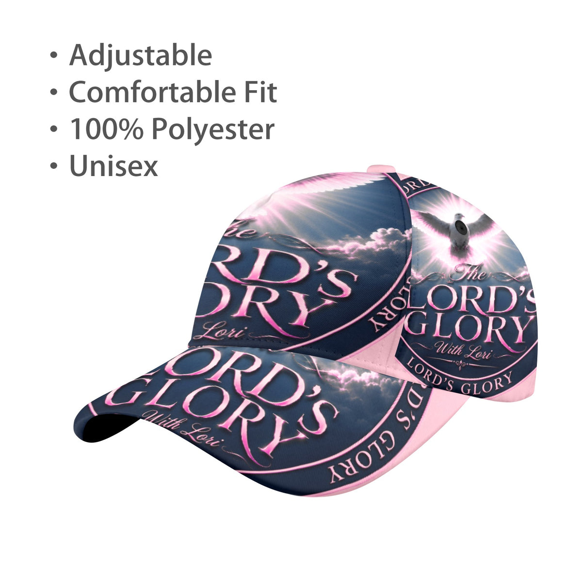 Lords Glory with Lori All Over Print Snapback Dad Cap – 7-Panel Chino Cotton Twill Hat
