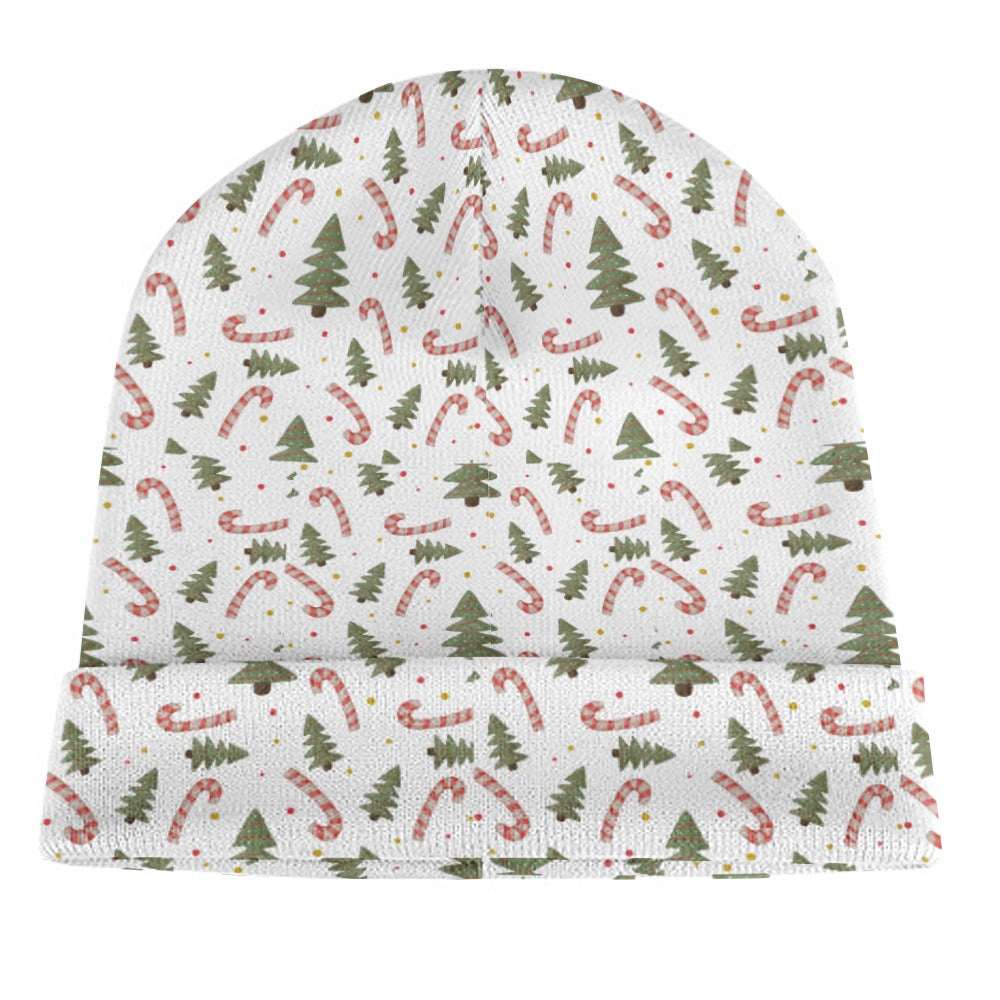 Full printed knitted hat