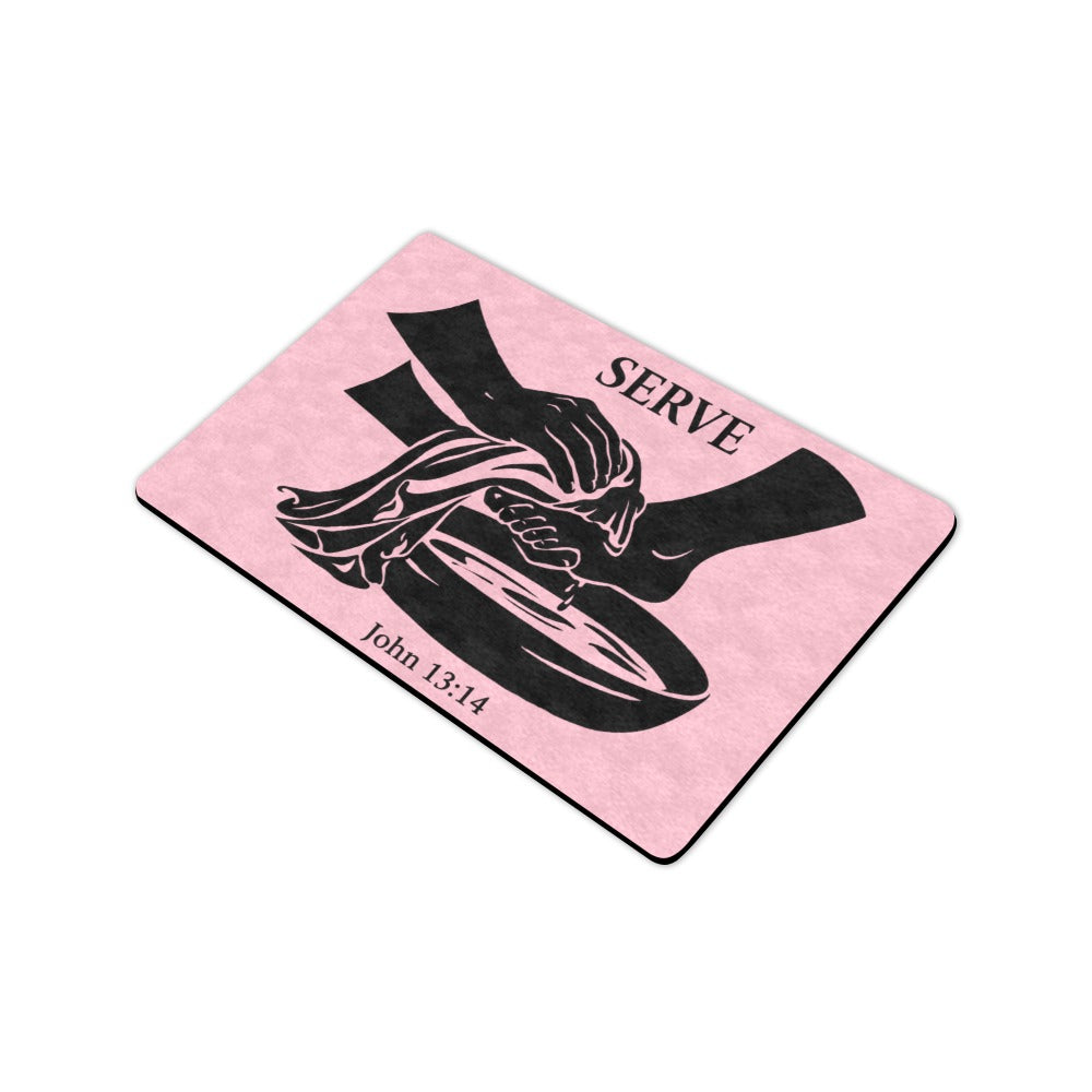 Serve John 13:14 - Doormat 23.6"x15.7"  Made In usa