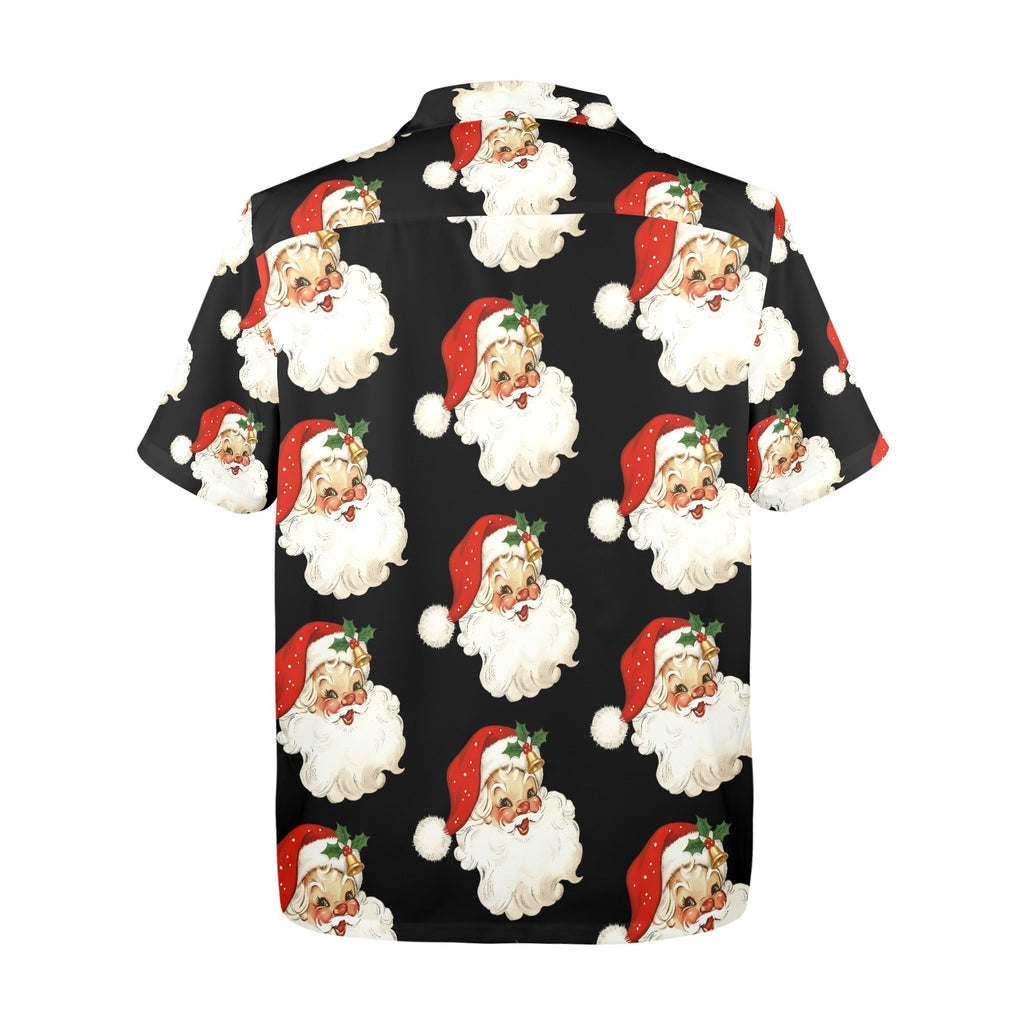 Men's All Over Print Santa Claus Christmas Shirt Made In USA Ships to USA Only