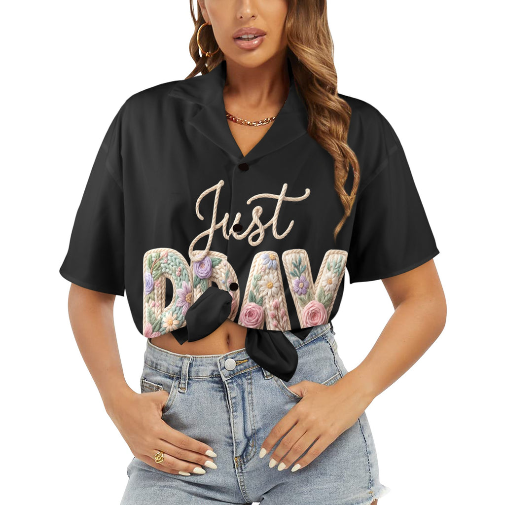 Just Pray Women's All Over Print Shirt （Made in USA，Ships to USA Only）Free Shipping