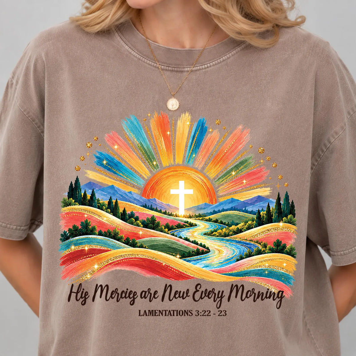 His Mercies are New Every Morning Lamentations: 22-23  T-Shirt