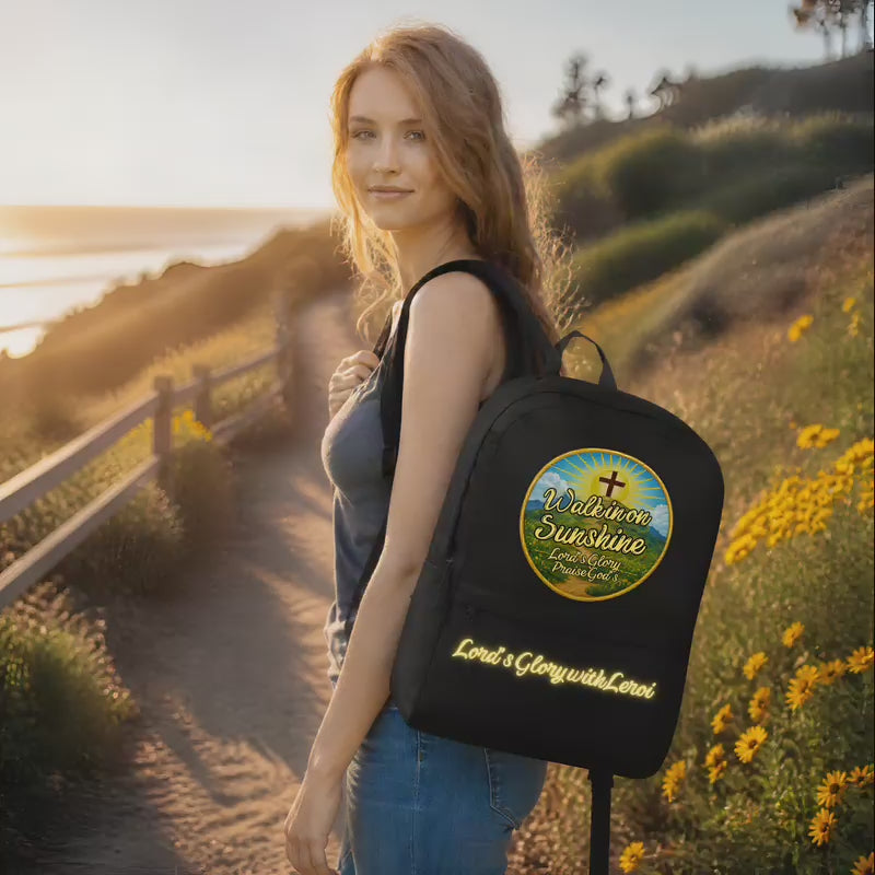 Lords Glory with Lori Psalms 118:24 Black Backpack